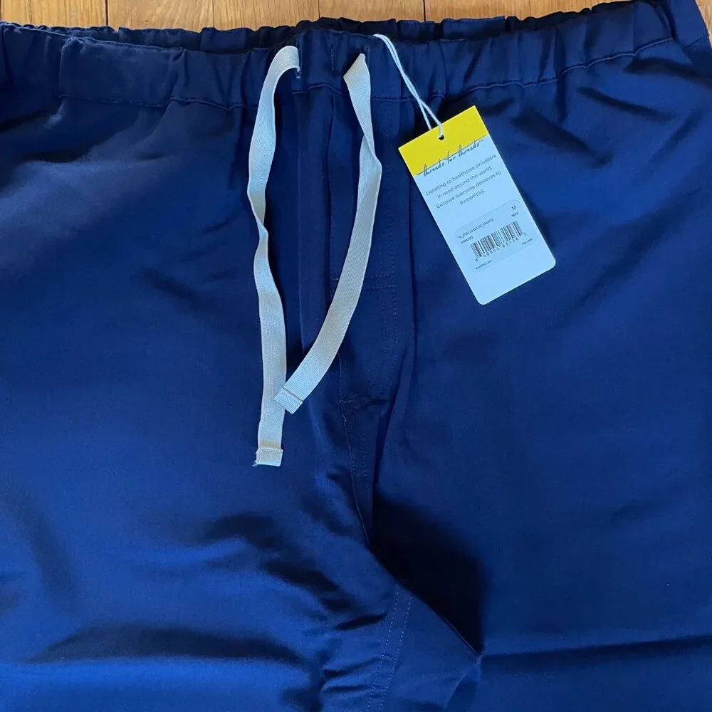 FIGS Pisco Men’s Basic Scrub Pants Technical Collection Navy Blue Fm4500 Sz Med